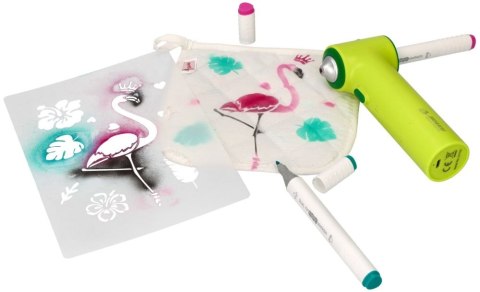 Airbrush Textile Zestaw Do Malowania Zdobienia Tkanin Aerograf Dla Dzieci