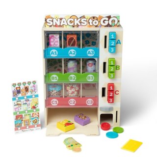 Automat z Przekąskami Drewniany Melissa Doug Snacks To Go 16 elementów