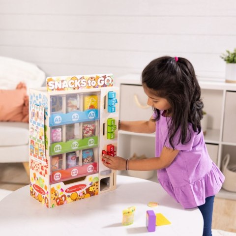 Automat z Przekąskami Drewniany Melissa Doug Snacks To Go 16 elementów