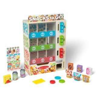 Automat z Przekąskami Drewniany Melissa Doug Snacks To Go 16 elementów
