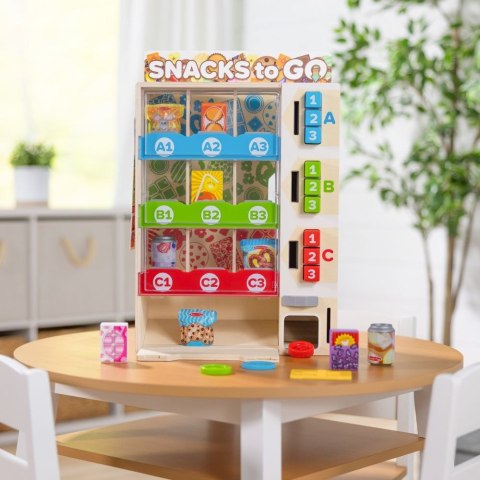 Automat z Przekąskami Drewniany Melissa Doug Snacks To Go 16 elementów
