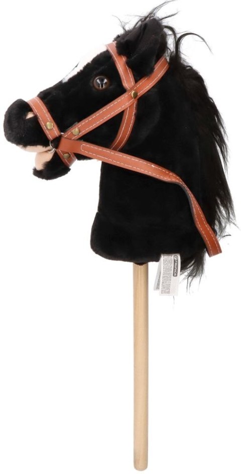 Hobby Horse Baron Czarny Koń na Patyku z Dźwiękiem Konik na Kiju