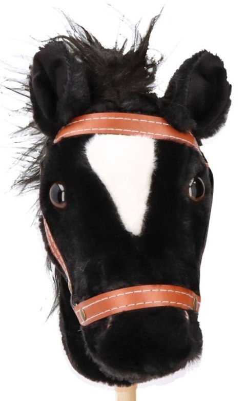 Hobby Horse Baron Czarny Koń na Patyku z Dźwiękiem Konik na Kiju