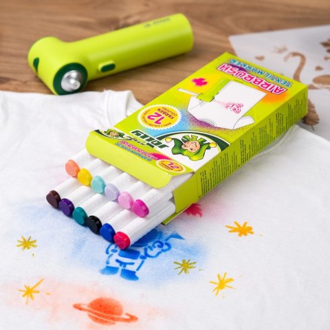 Wkłady Mazaki Do Aerografu Airbrush Textile 12 Kolorów Jolly