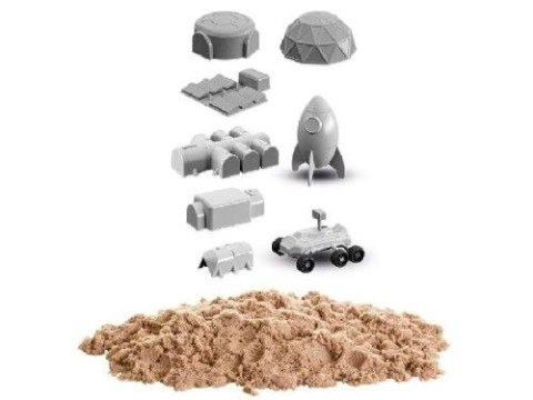 Piasek kinetyczny Misja Mars rakieta łazik kosmos zestaw 750 g