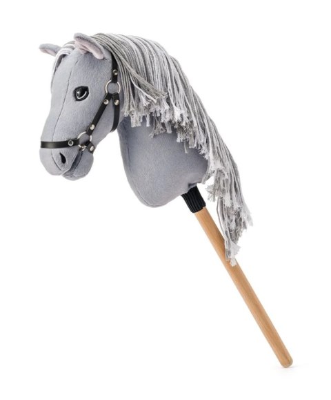Konik na patyku hobby horse Apollo siwy drewniany kijek 72 cm CE