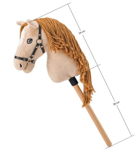 Hobby Horse Gracja Konik na Kiju Beżowo-Miodowy