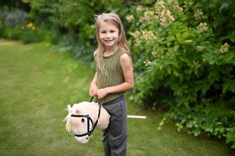 Hobby Horse Izabelek Koń na Patyku Pluszowy Konik Hobby Horsing 70 cm