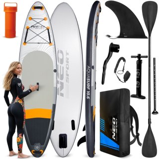 Deska SUP Neo-Sport Aquasurf 10.6 320 cm Zestaw Wiosło Pompka Leash