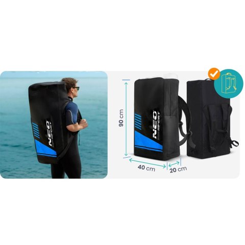 Deska SUP Neo-Sport Aquasurf 10.6 320 cm Zestaw Wiosło Pompka Leash