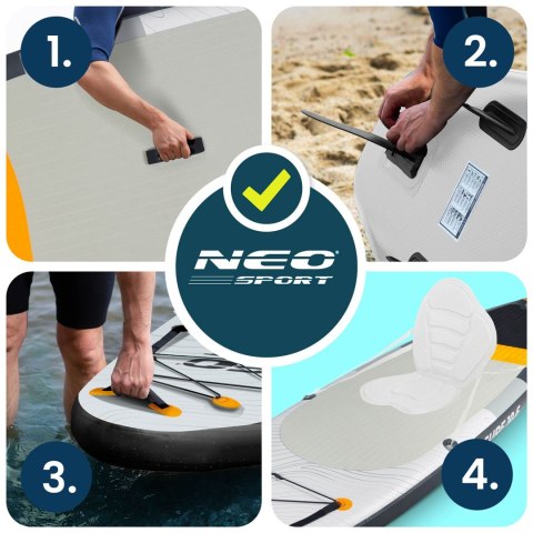Deska SUP Neo-Sport Aquasurf 10.6 320 cm Zestaw Wiosło Pompka Leash