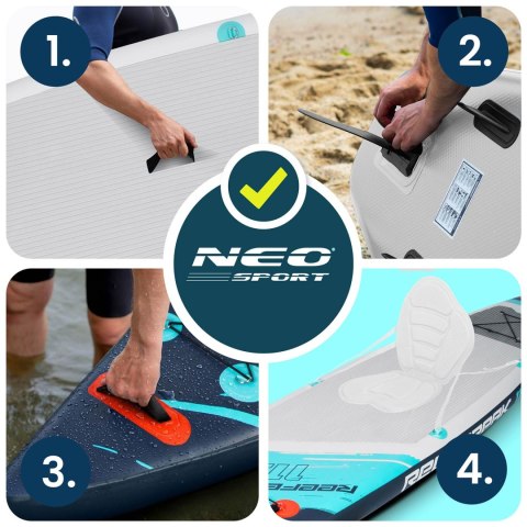 Deska SUP Reefbreak 350 cm Pompowana Zestaw Wiosło Pompka Leash
