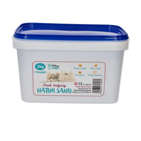 Piasek Kinetyczny 2 kg Dinozaury NaturSand Adam Toys Foremki 3+