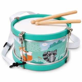 Bębenek Drewniany Dla Dziecka Leśne Zwierzęta Adam Toys 22 cm