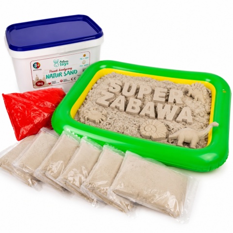 Piasek Kinetyczny 5 kg NaturSand Piaskownica Adam Toys Polska 3+