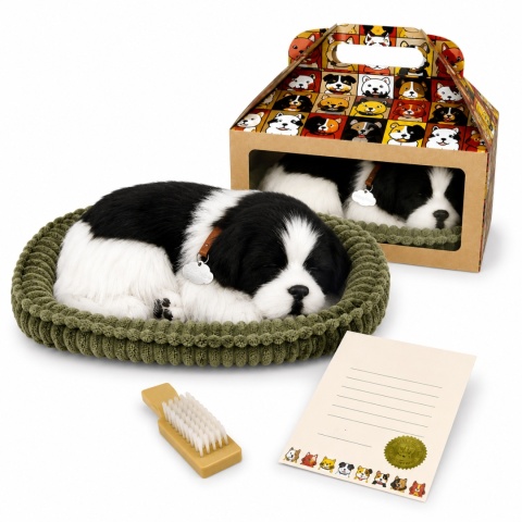 Oddychający Pies Border Collie Perfect Petzzz Interaktywny Szczeniaczek
