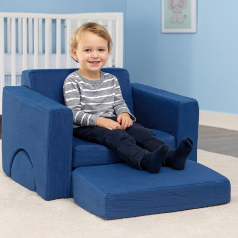 Fotel Modułowy dla Dzieci ECOTOYS 8 Elementów Piankowy Niebieski 120 kg