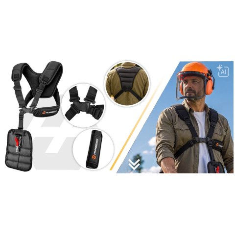 Kosa spalinowa Humberg HM-613 52cc 1500W Podkaszarka Wykaszarka Zestaw