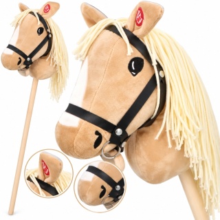 Hobby Horse Izabelek Koń na Patyku Pluszowy Konik Hobby Horsing 70 cm