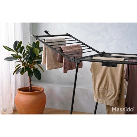 Czarna suszarka na pranie DEBORA SLIM BLACK 19 mb