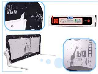 Barierka Ochronna do Łóżka 120 cm – Składana Osłonka Czarna