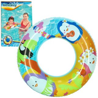 Kółko do pływania koło dmuchane kółko plażowe pingwinek 60 kg BESTWAY 36113 51 cm