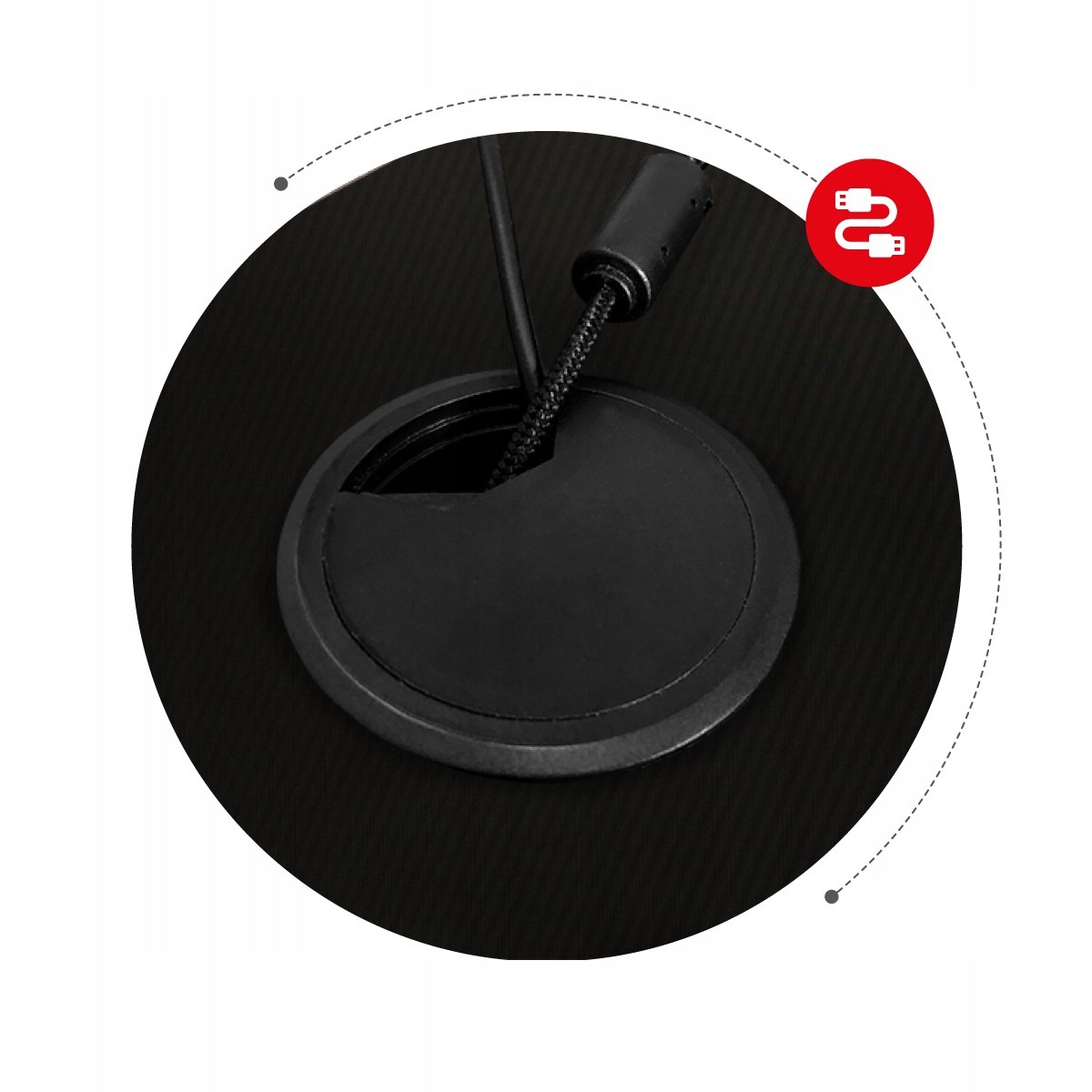 Biurko Gamingowe Komputerowe dla GRACZA Huzaro Hero 2.5 Black Szerokość mebla 120 cm